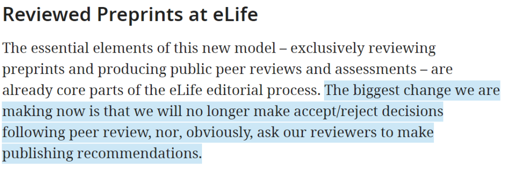 eLife最新投稿规则 进入审稿不再拒稿